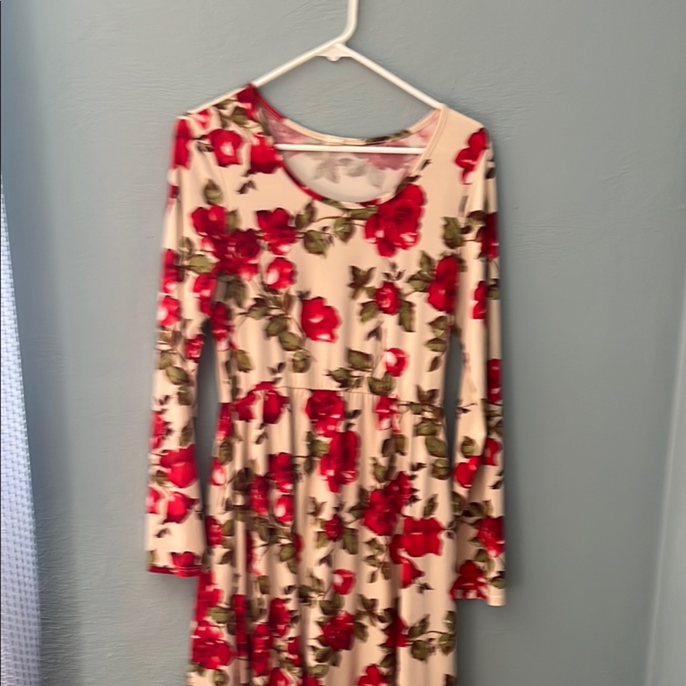 Floral Long Sleeve Dress